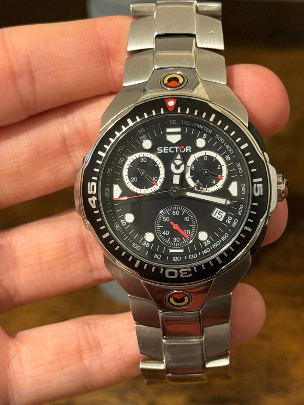 Sector Chronograph Black Dial Stainless Steel Men’s Watch